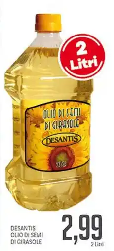 Supermercati Piccolo Desantis olio di semi di girasole offerta