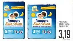 Supermercati Piccolo Pampers sole e luna pannolini offerta