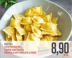 Supermercati Piccolo Ravioli con peperoni, carne macinata, provola affumicata e pane offerta