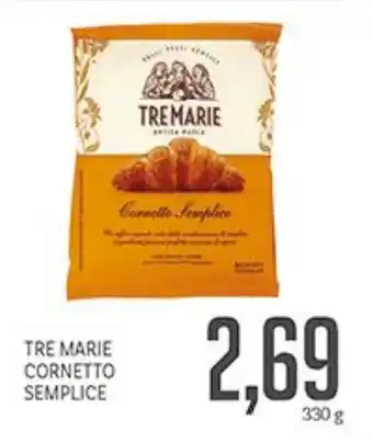Supermercati Piccolo Tre marie cornetto semplice offerta