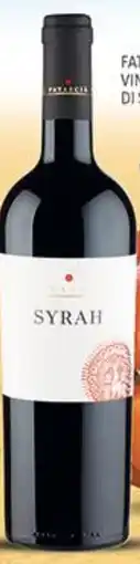 Supermercati Piccolo Fatascia vino syrah di sicilia offerta