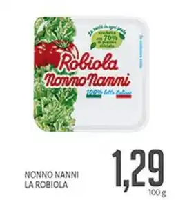 Supermercati Piccolo Nonno nanni la robiola offerta