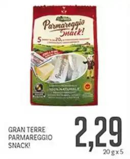 Supermercati Piccolo Gran terre parmareggio snack! offerta