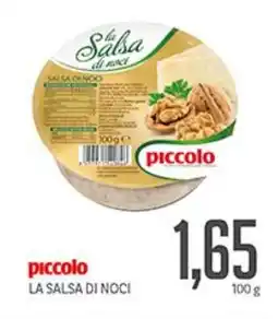 Supermercati Piccolo Piccolo la salsa di noci offerta