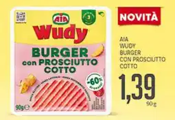 Supermercati Piccolo Aia wudy burger con prosciutto cotto offerta