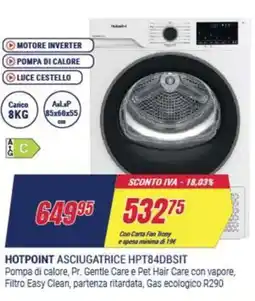 Trony HOTPOINT ASCIUGATRICE HPT84DBSIT offerta