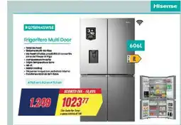 Trony HISENSE RQ758N4SWSE Frigorifero Multi Door offerta