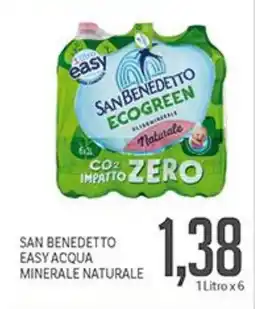 Supermercati Piccolo San benedetto easy acqua minerale naturale offerta