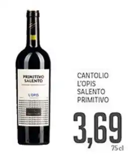 Supermercati Piccolo Cantolio l'opis salento primitivo offerta