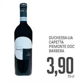 Supermercati Piccolo Duchessa lia capetta piemonte doc barbera offerta