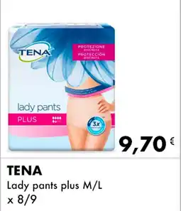 Iper Tosano TENA Lady pants plus M/L x 8/9 offerta