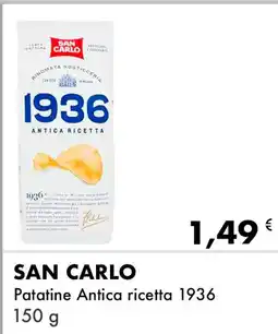Iper Tosano SAN CARLO Patatine Antica ricetta 1936 offerta