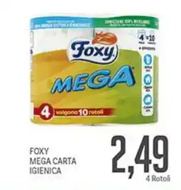 Supermercati Piccolo Foxy mega carta igienica offerta