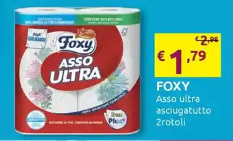 FOXY Asso ultra asciugatutto 2rotoli
