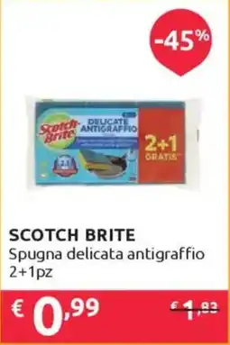 Ipersoap SCOTCH BRITE Spugna delicata antigraffio offerta