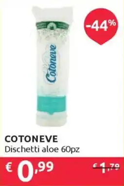 Ipersoap COTONEVE Dischetti aloe 60pz offerta