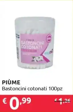 Ipersoap PIÙME Bastoncini cotonati 100pz offerta