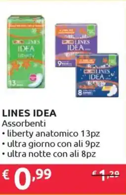Ipersoap LINES IDEA Assorbenti offerta