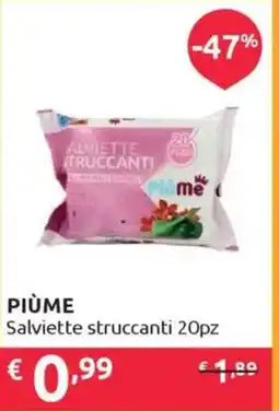 Ipersoap PIÙME Salviette struccanti 20pz offerta