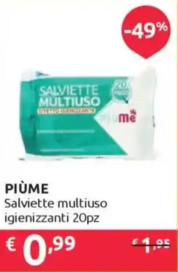 Ipersoap PIÙME Salviette multiuso igienizzanti 20pz offerta