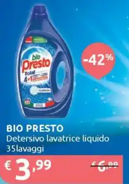 Ipersoap BIO PRESTO Detersivo lavatrice liquido offerta