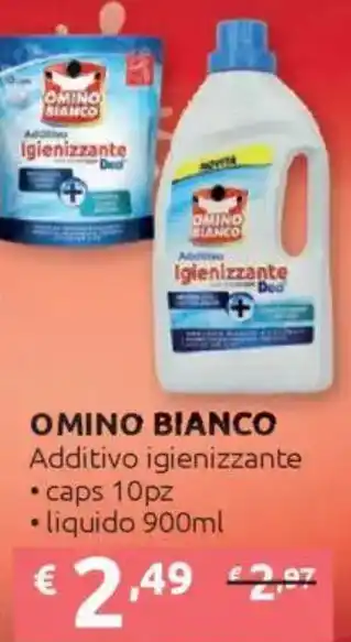 Ipersoap OMINO BIANCO Additivo igienizzante offerta