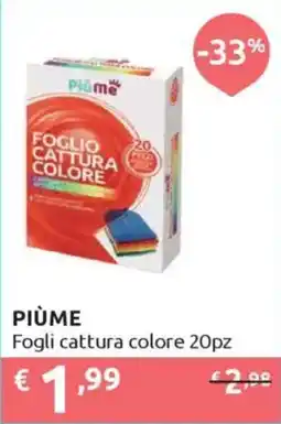 Ipersoap PIÙME Fogli cattura colore 20pz offerta