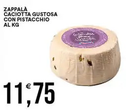 Vantaggio Cash&Carry ZAPPALA caciotta gustosa con pistacchio al kg offerta