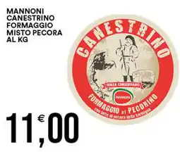 Vantaggio Cash&Carry Mannoni canestrino formaggio misto pecora al kg offerta
