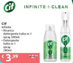 Ipersoap CIF Infinite Ricarica detergente tutto in 1 spray offerta