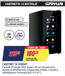 Trony GFERRARI CANTINETTA G90047 offerta