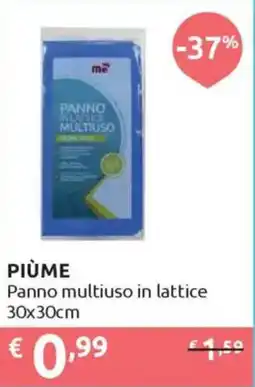 Ipersoap PIÙME Panno multiuso in lattice 30x30cm offerta