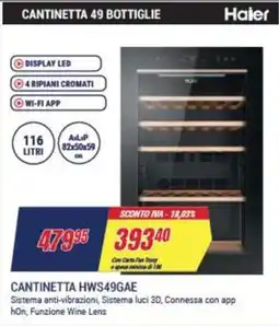 Trony HAIER CANTINETTA HWS49GAE offerta