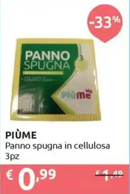 Ipersoap PIÙME Panno spugna in cellulosa 3pz offerta