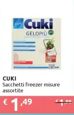 Ipersoap CUKI Sacchetti freezer misure assortite offerta