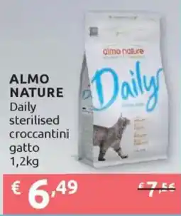 Ipersoap ALMO NATURE Daily sterilised croccantini gatto offerta