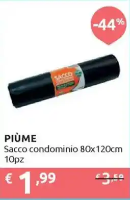 Ipersoap PIÙME Sacco condominio 80x120cm offerta
