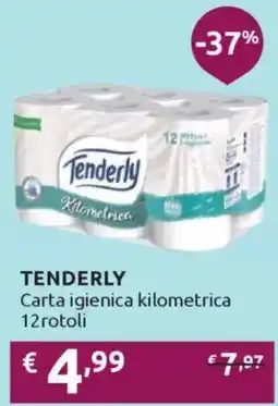 Ipersoap TENDERLY Carta igienica kilometrica 12rotoli offerta