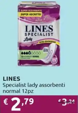 Ipersoap LINES Specialist lady assorbenti normal offerta
