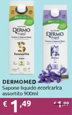 Ipersoap DERMOMED Sapone liquido ecoricarica offerta