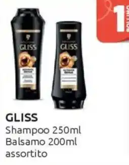 Ipersoap GLISS Shampoo Balsamo offerta
