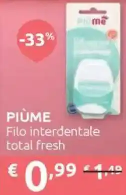 Ipersoap PIÙME Filo interdentale total fresh offerta
