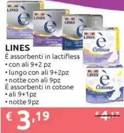 Ipersoap LINES È assorbenti in lactifless offerta