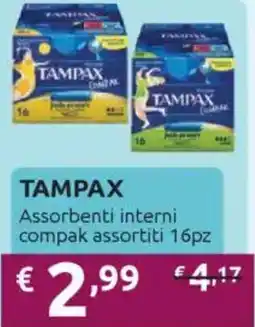 Ipersoap TAMPAX Assorbenti interni compak offerta