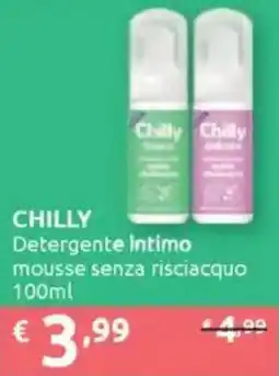 Ipersoap CHILLY Detergente intimo mousse senza risciacquo offerta