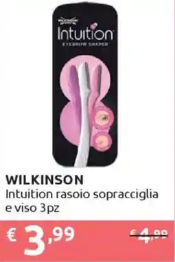 Ipersoap WILKINSON Intuition rasoio sopracciglia e viso offerta