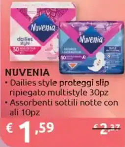 Ipersoap NUVENIA Dailies style proteggi slip ripiegato multistyle offerta
