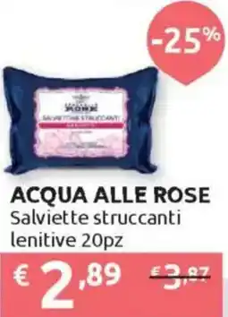Ipersoap ACQUA ALLE ROSE Salviette struccanti lenitive offerta