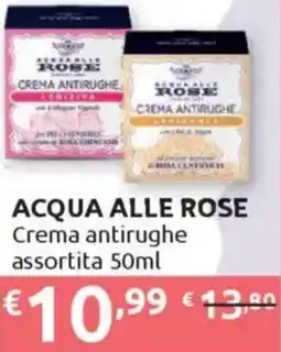 Ipersoap ACQUA ALLE ROSE Crema antirughe offerta