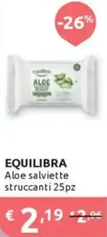 Ipersoap EQUILIBRA Aloe salviette struccanti offerta